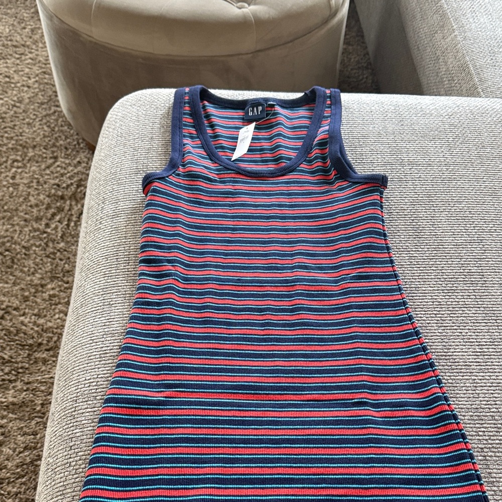 New gap rib tank mini dress